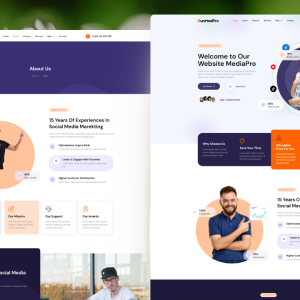 Runmedpro- Digital merketing agency elementor template kit